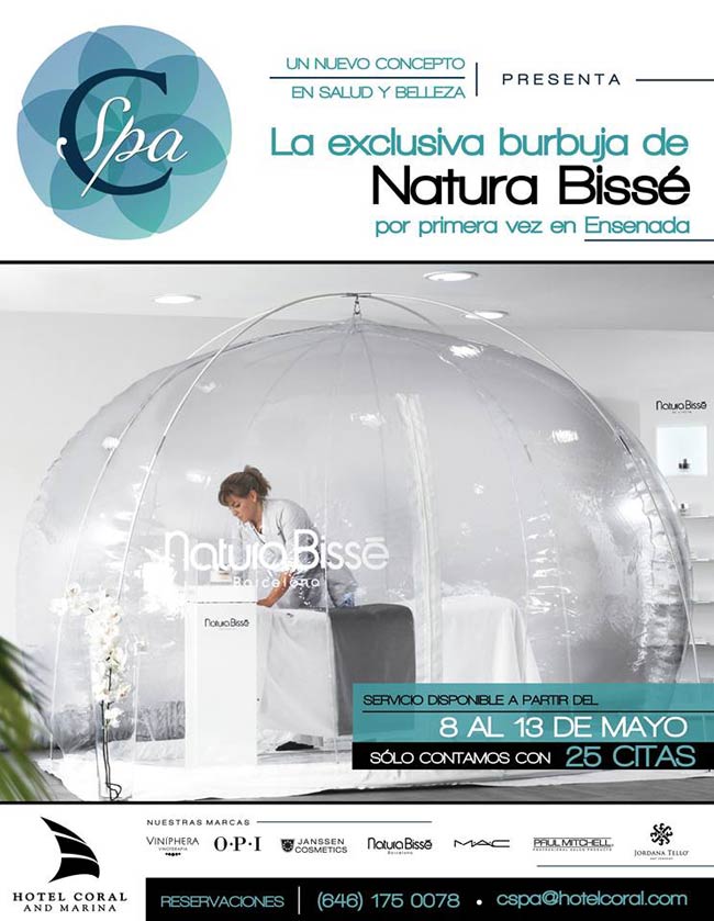 Hotel Coral & Marina - Conoce la Exclusiva Burbuja de Natura Bissé en  nuestro SPA - ENSENADA